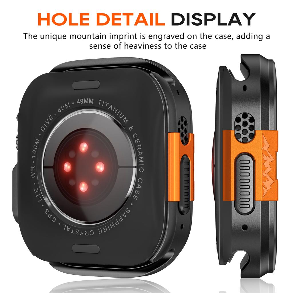 Metal Case for Apple Watch Series 10 46mm Protector Case Aluminum Cover Bumper Frame for IWatch Ultra 49mm