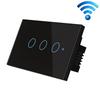 TC120 Wifi Умный выключатель света Стеклянный экран Сенсорная панель Голосовое управление Беспроводной настенный выключатель Работает с Alexa Echo / Google Home