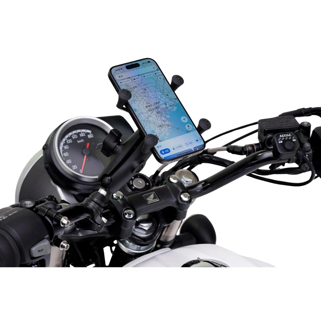 PLOT Clamp Ram Mount Standard Anti-Vibration Set, X-Grip (S), Arm, 1-Inch Ball, RAM-PL8