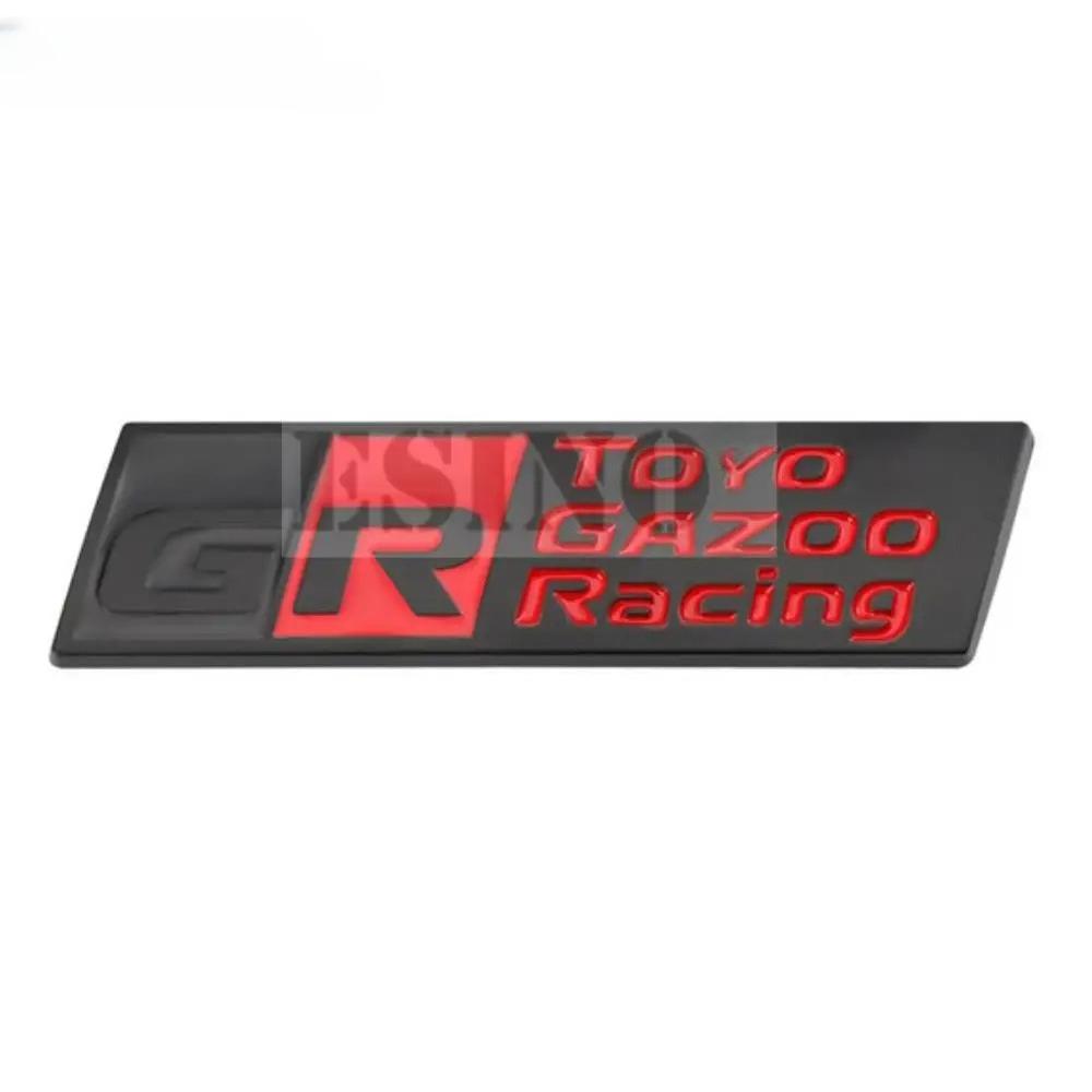 1 шт. Автомобильный стайлинг Gazoo Racing GR 3D Значок из цинкового сплава для решетки радиатора автомобиля Металлическая эмблема Наклейка для Supra AE86 GT86 Corolla