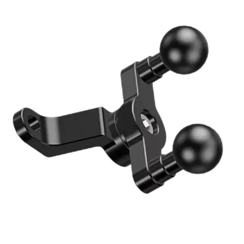 Motorcycle Rearview Mirror Extension Mount 25mm Ball Aluminum Alloy Bracket Phone Navigation