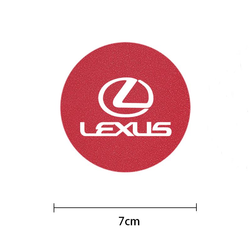 2Pcs Car Coaster Water Cup Mat Non-Slip Pad Key For Lexus RX350 Ct200h NX300 IS250 NX300h RX400h GX470 GS300 LS GS GX460 IS200HK1