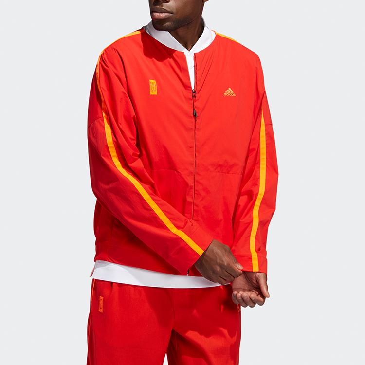 adidas Оригинальные куртки Мужские Ярко-розовый Красный Флуоресцентный Круглый вырез Умеренный Другое GJ5101