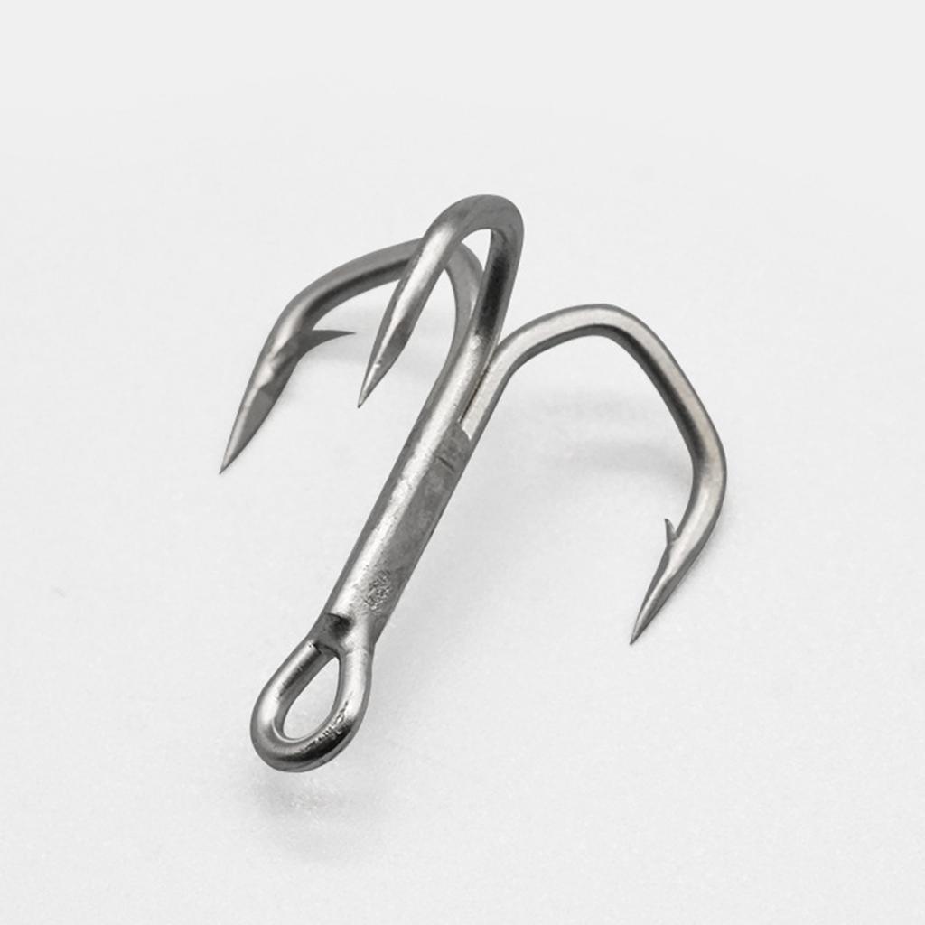 10 шт. Крючки тройные рыболовные высокой прочности с держателем приманки, крючки для ловли окуня для пресноводной и морской рыбалки, элементы рыболовной снасти