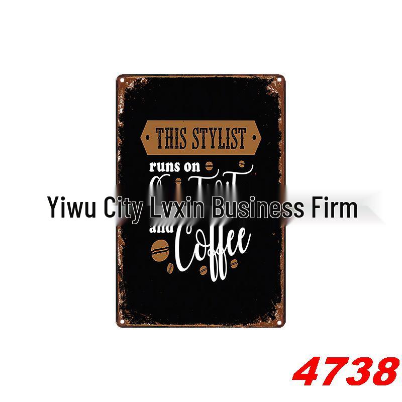 Retro Wine Tin Painting - Vintage Decor for Bar, Bedroom, or Coffee Shop