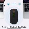 LED Light Computer Silent Mouse Colorful Gaming Bluetooth Mouse Wireless Mouse  PC/Laptop