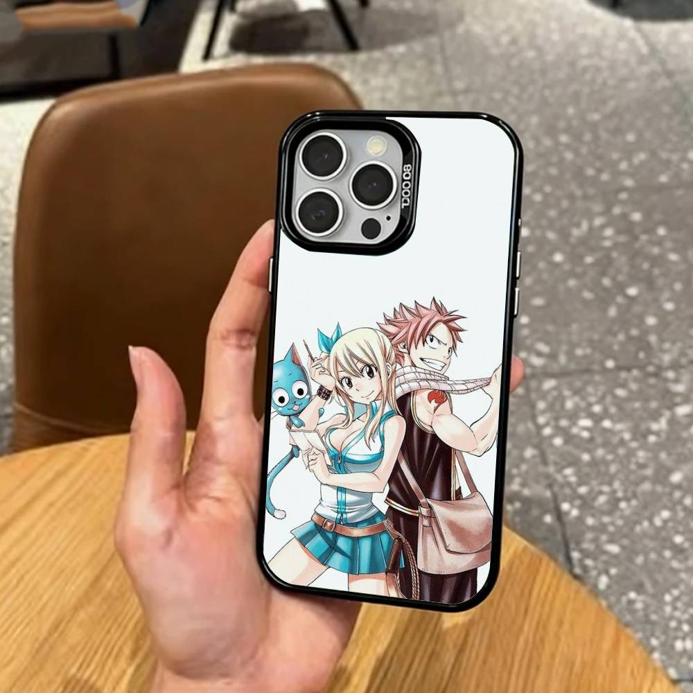 F-Гильдия Хвост Феи Чехол для Телефона Для iPhone17,16,15,14,13,12,11 Plus,Pro Max Цветной Посеребренный Внутренний Чехол