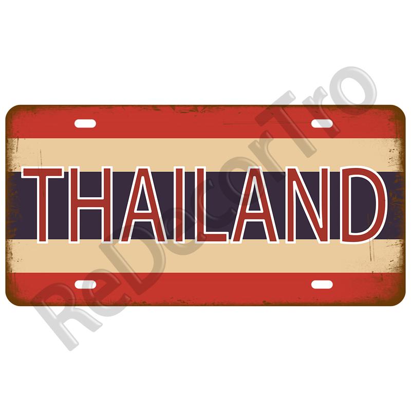 Metal Sign Germany USA Country Flag Tin Sign Plaque France Israel Spain Tinplate Plate For Wall Home Restaurant Craft Bar Decor