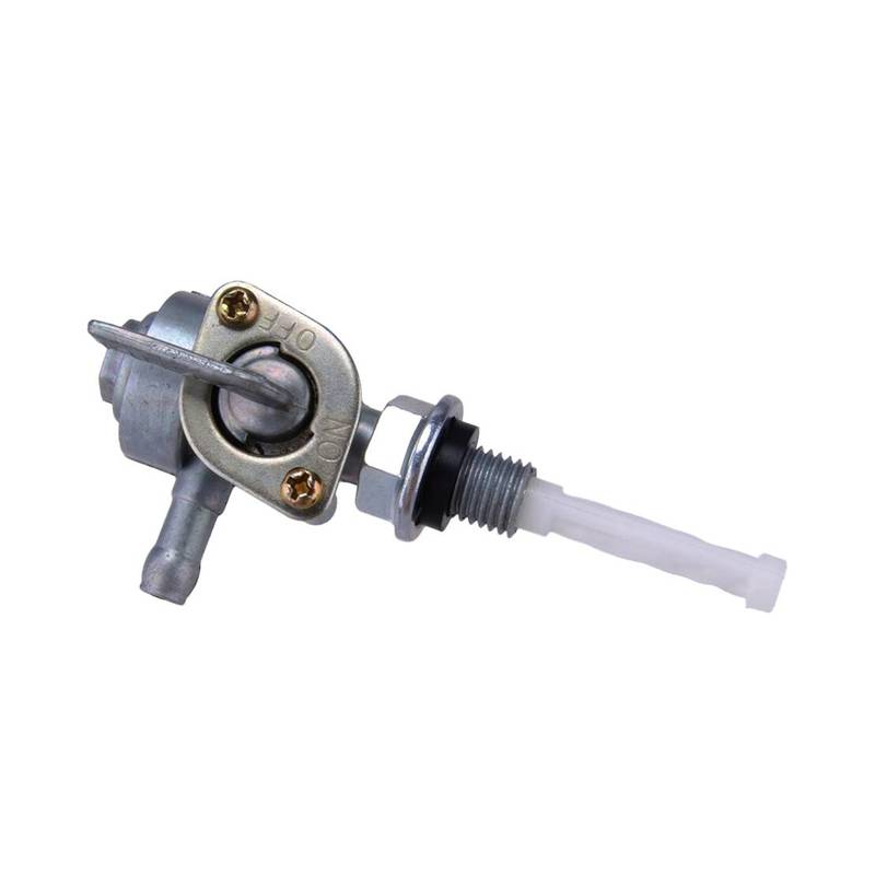 CITALL 1 Pair Left Right Gas Tank Fuel Switch Shut Off Valve Pump Tap Petcock Silver