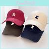 Cotton Embroidered Letter Baseball Cap For Casual Summer Wear