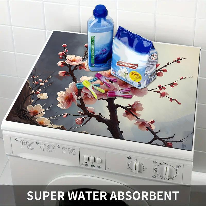 1 шт. резиновый коврик для сушки с цветочным узором для кофейни, ресторана, кухни, ковра, посуды, прочного диатомового грязевого коврика для стола, коврика для домашних животных, кофейной посуды