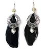 [N1023] — Черные дизайнерские серьги «Шайенны»