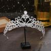Korean Style Bridal Crown High End Wedding Headwear Studio Shooting Crystal Rhinestone Metal Crown