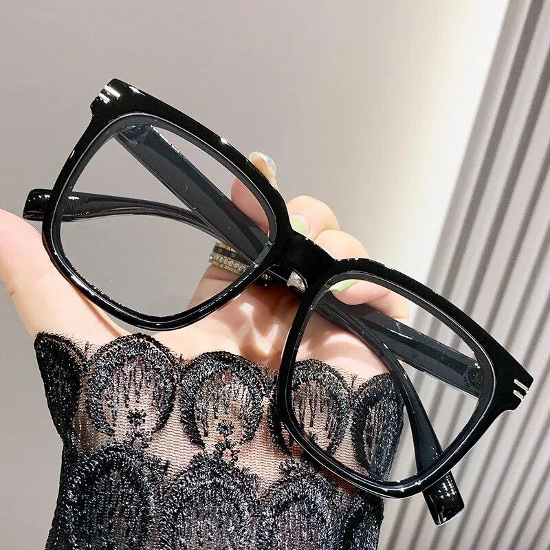 Модные большие оптические очки для очков женские женские большие очки для компьютера с защитой от синего света модные большие очки