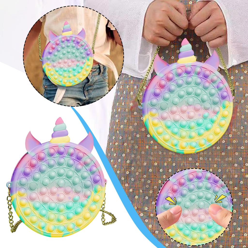 Push Toy Pendant Bag ,Bubble Toy Stress Relief Toys For Adult Kids