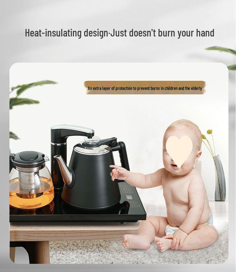Automatic Electric Kettle & Tea Set: Boil Water, Make Tea, Integrated Pump & Heat Preservation