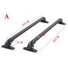 1 Pair/2pcs Universal Vehicle Car Roof Mounting Rack Rail Bar Black Aluminum Luggage Carrier with Lock Top Car Rack