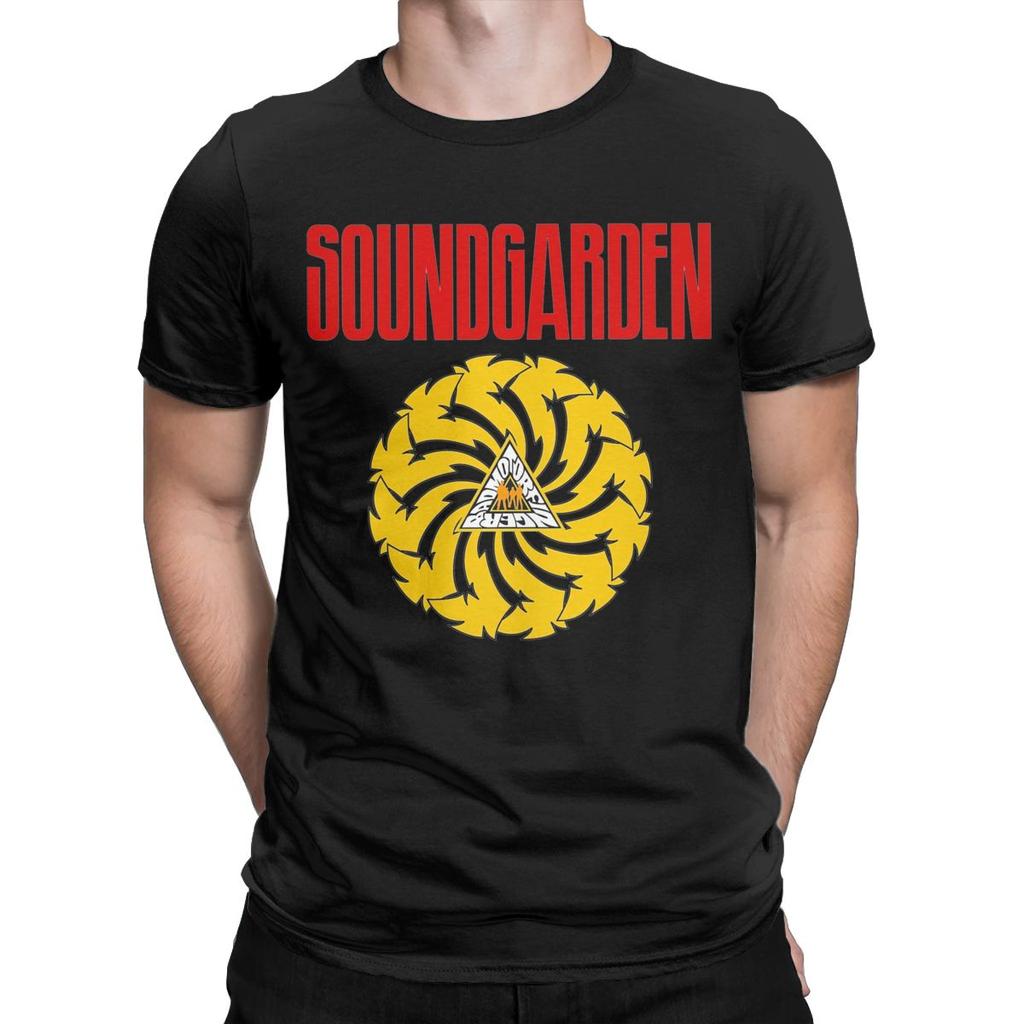 Забавная футболка Soundgarden Badmotorfinger для мужчин, круглый воротник, футболки из чистого хлопка, футболки с коротким рукавом, топы больших размеров