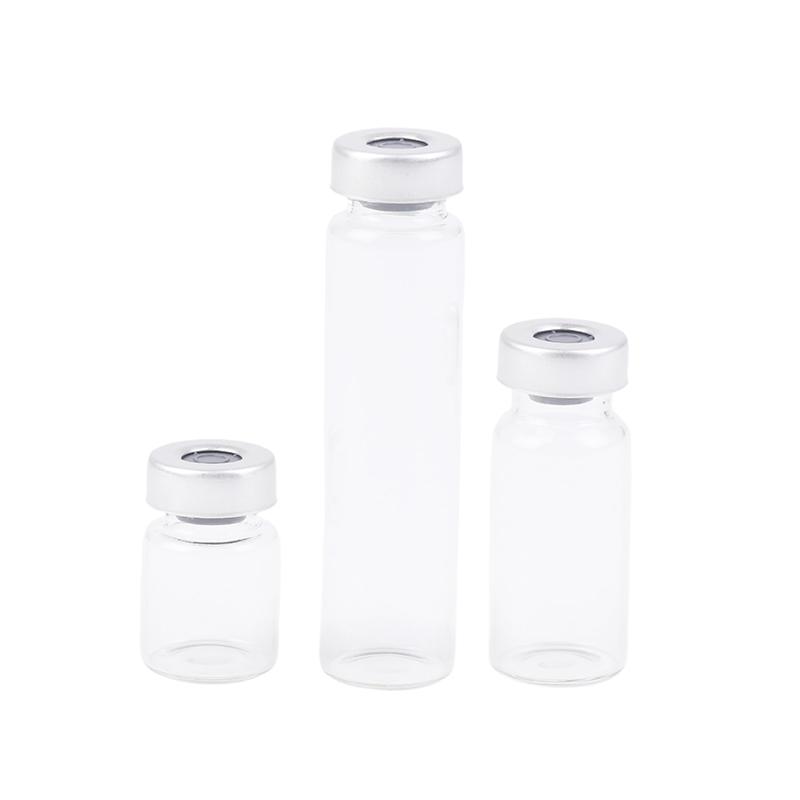 10 Pack 5/10/20Ml Sealed Sample Vials Transparent Glass Vials With Self Healing Injection Port