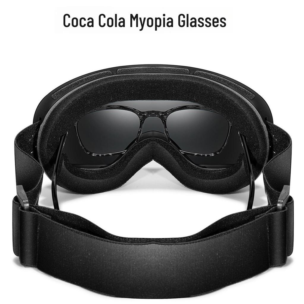 Высококачественные противотуманные горнолыжные очки со сферической линзой в форме запятой