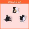 Colorful Cat-themed Enamel Brooch Eye-catching Accessory For Cat Enthusiasts And Collectors