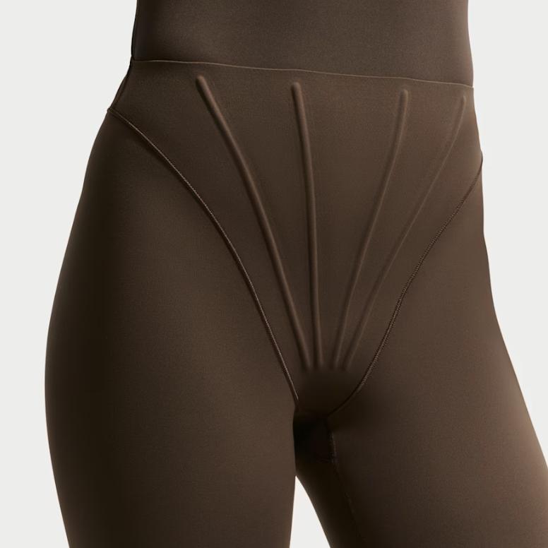 Nike X SKIMS Матовые леггинсы 26" Однотонные Влагоотводящие С высокой талией Зауженные Спортивные штаны Женские леггинсы IU2207-233