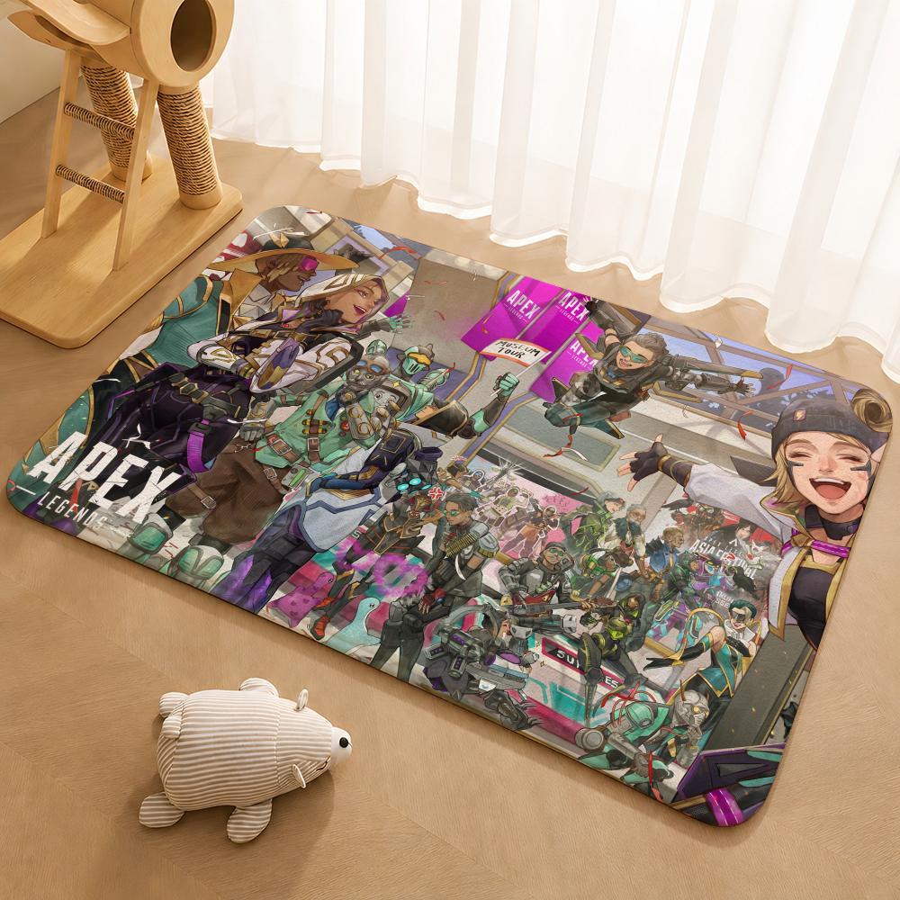 game A-Apex L-Legends cool Floor Mat Floor Mat Soft Flannel Non-Slip Door Rug for Living Room
