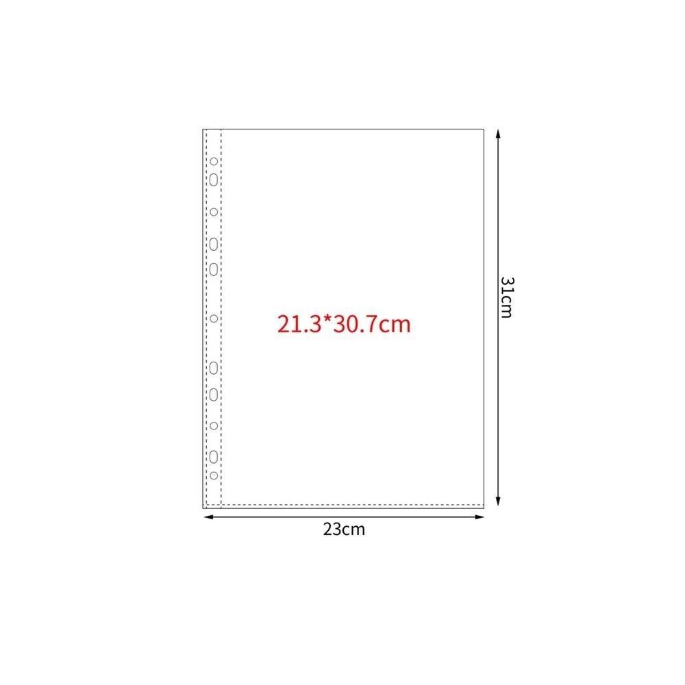 Несколько карманов A4 Kpop фотокарточка переплет прозрачный DIY фотоальбом сменные страницы 4 отверстия 4 кольца PP фотокарточка держатель