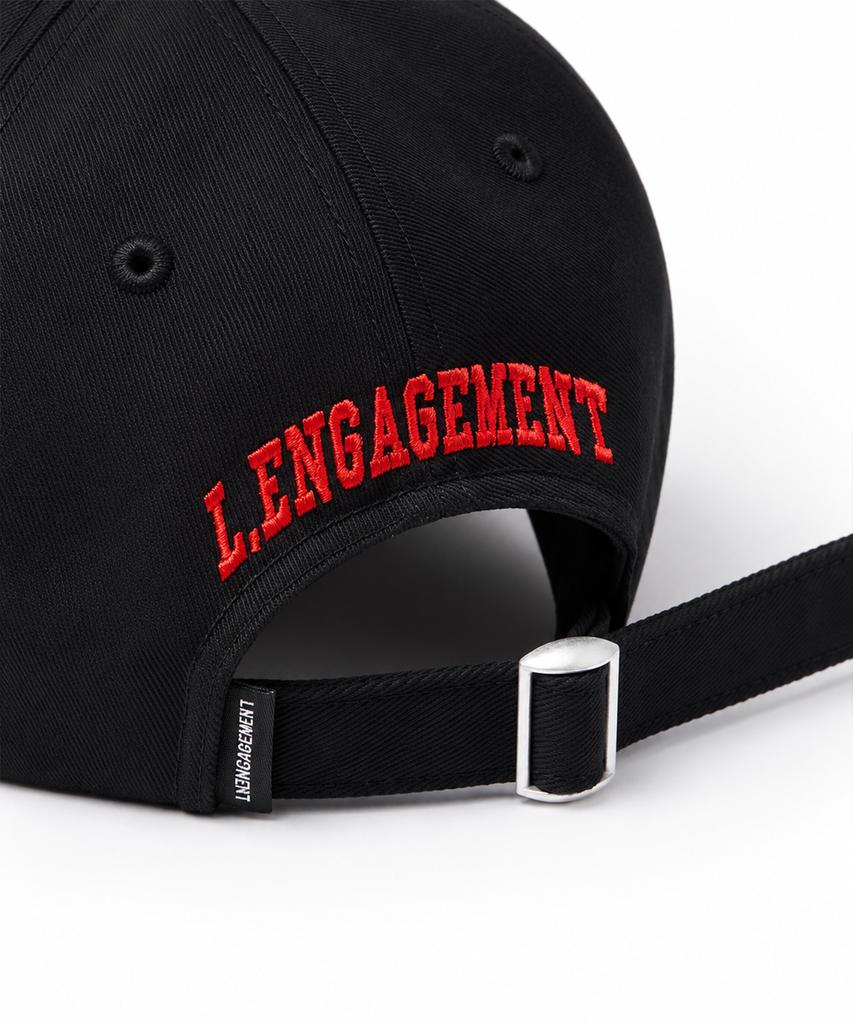 LENGAGEMENT Кепка-бейсболка с маленьким сердцем [Черная]