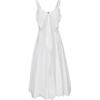 VEROMODA 2025 Cotton Blend Criss-Cross Tie Pleated Tulip Dress