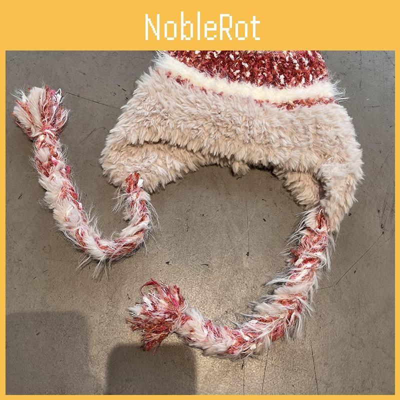 Winter Warm Knit Cap Padded Lining Women Cold Weather Trendy Breathable Hat