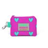 Kids Neon Pink Water Green Heart Patterned Coin Purse 21727