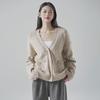 Spring 2025 V-neck Loose Knit Cardigan for Women - Casual, All-Match Sweater Jacket