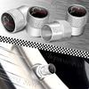 AAWI1 4Pcs Universal Metal Alloy Nurburgring Motor Sport Racing Road Logo Emblem Car Wheel Tire Valve Tyre Air Case Accessories