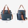 Waterproof Oxford Cloth Insulated Lunch Bag Thermal Food Carrier Crossbody Tote for Work/Picnic