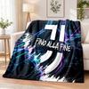 Juventus FC Printed Flannel Blanket Warm Comfort Bed Throw For Indoor Home Decoration