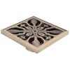 10x10cm Floor Drain Antique Copper Deodorant Shower Drain for Home Hotel Bathroom Toilet