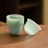 Одноразовые нефритово-зеленые чашки для чая кунг-фу Бай Цзы Энь (100 шт)