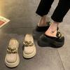 Baotou Half Slippers Women's Spring and Summer Outer Wear 2025 New Fashionable Versatile Thick Bottom Ins Trendy Cool Feet Small Slippers