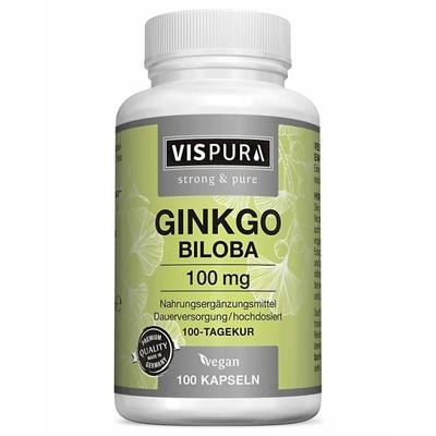 VISPURA Гинкго Билоба 100 мг, 100 Капсул