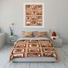 "Cartoon Bear Decor Set for Kids" Soft Skin-Friendly Bedding Set Includes 1 Duvet Cover And 2 Pillowcase, Gift