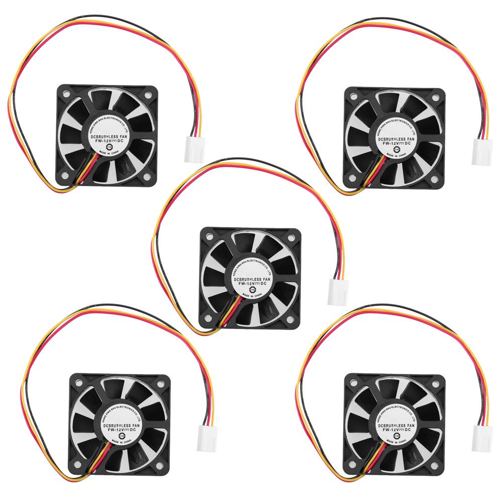 3 Pin 1/2/5/10pcs DC Brushless Fan CPU Cooling Fan 4000 RPM 220mm CPU Card Fan 12V 9 Blades for PC Computer