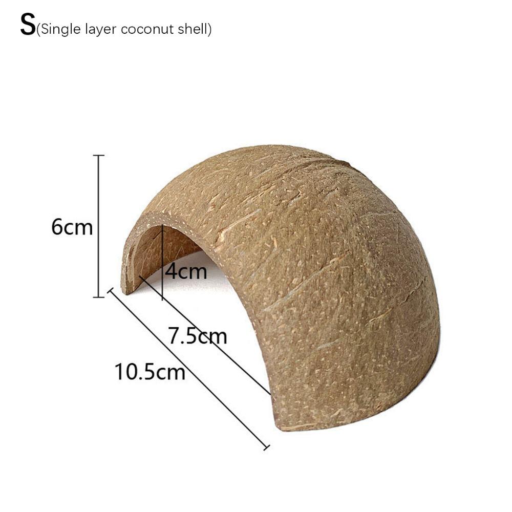 Natural Coconut Shell Hamster Coconut Cage Small Pet Toy Guinea Pig Hideout  Spiders