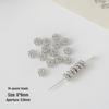 Silver CCB Series: Versatile Spacer Beads - Flower & Heart Designs for DIY Jewelry Making