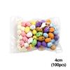 100pcs Colorful Mini Foam Easter Eggs Fake Bird Eggs DIY Happy Easter Decoration 2026 Home Party Decor Kids Gifts Favor