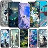 Чехол для телефона с аниме-девушкой, пейзажем для Samsung Galaxy A12 A32 A50 A70 A20E A20S A10 A10S A22 A30 A40 A42 A52 5G A02S A04s