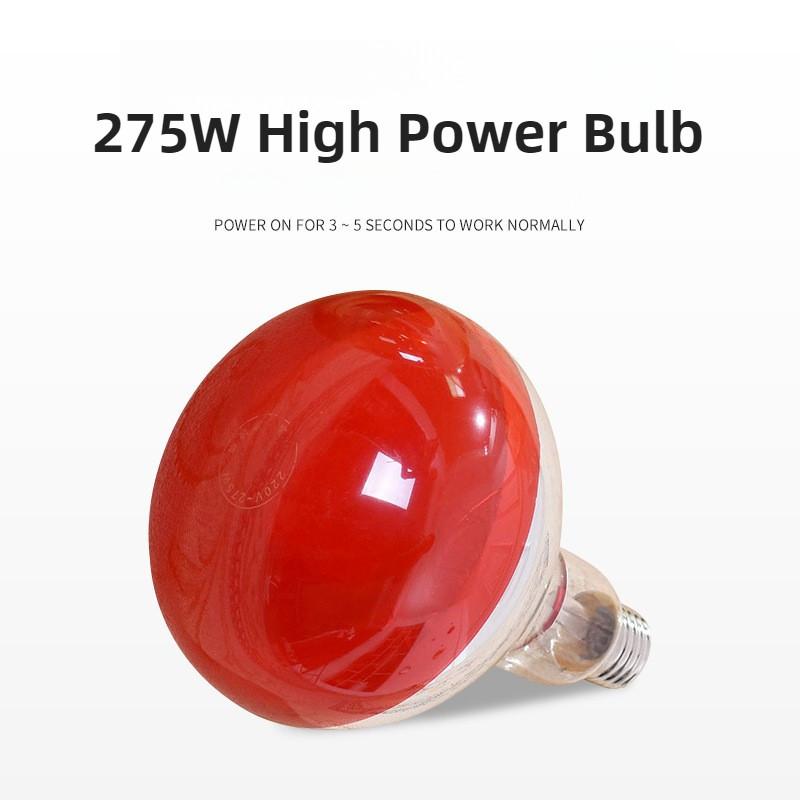 275W Household Far Infrared Electric Single Head Baking Lamp Beauty Salon Specialized Vertical Physiotherapy Light