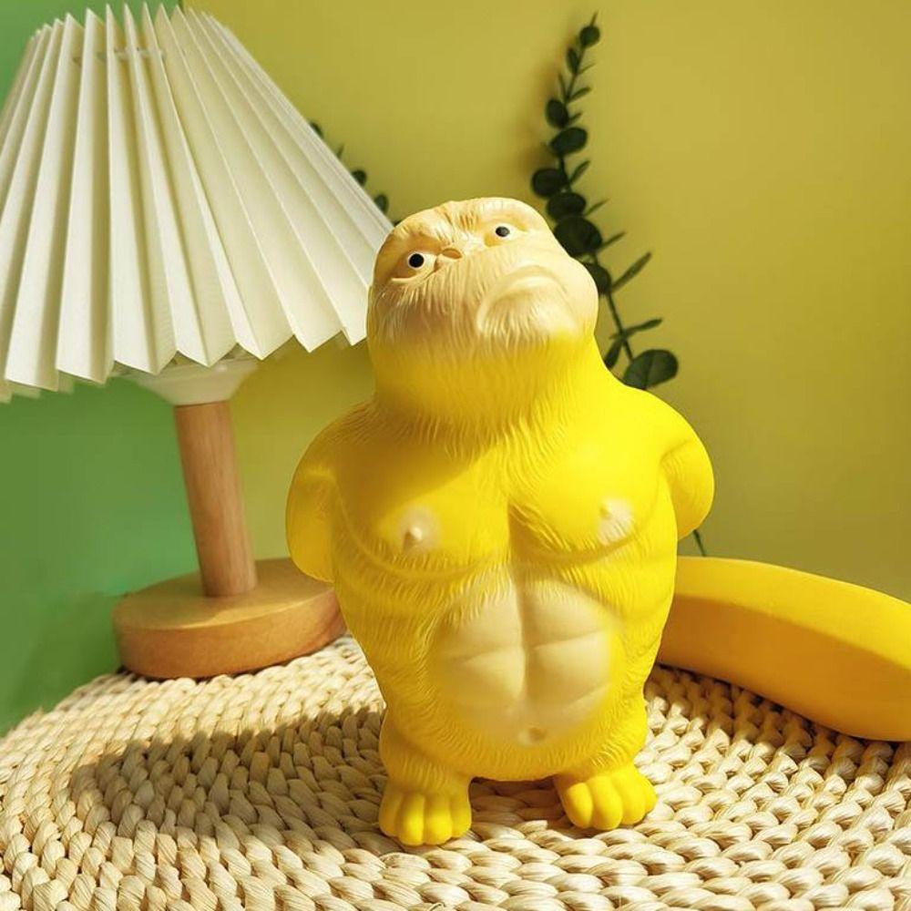 Желтый Squeeze Vent Gorilla Slow Rebound Мягкий клей Gorilla Toys Сжимающие игрушки обезьяны Взрослые Подарки