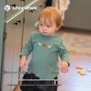 Белая Хлопковая Дышащая Детская Футболка с Длинным Рукавом