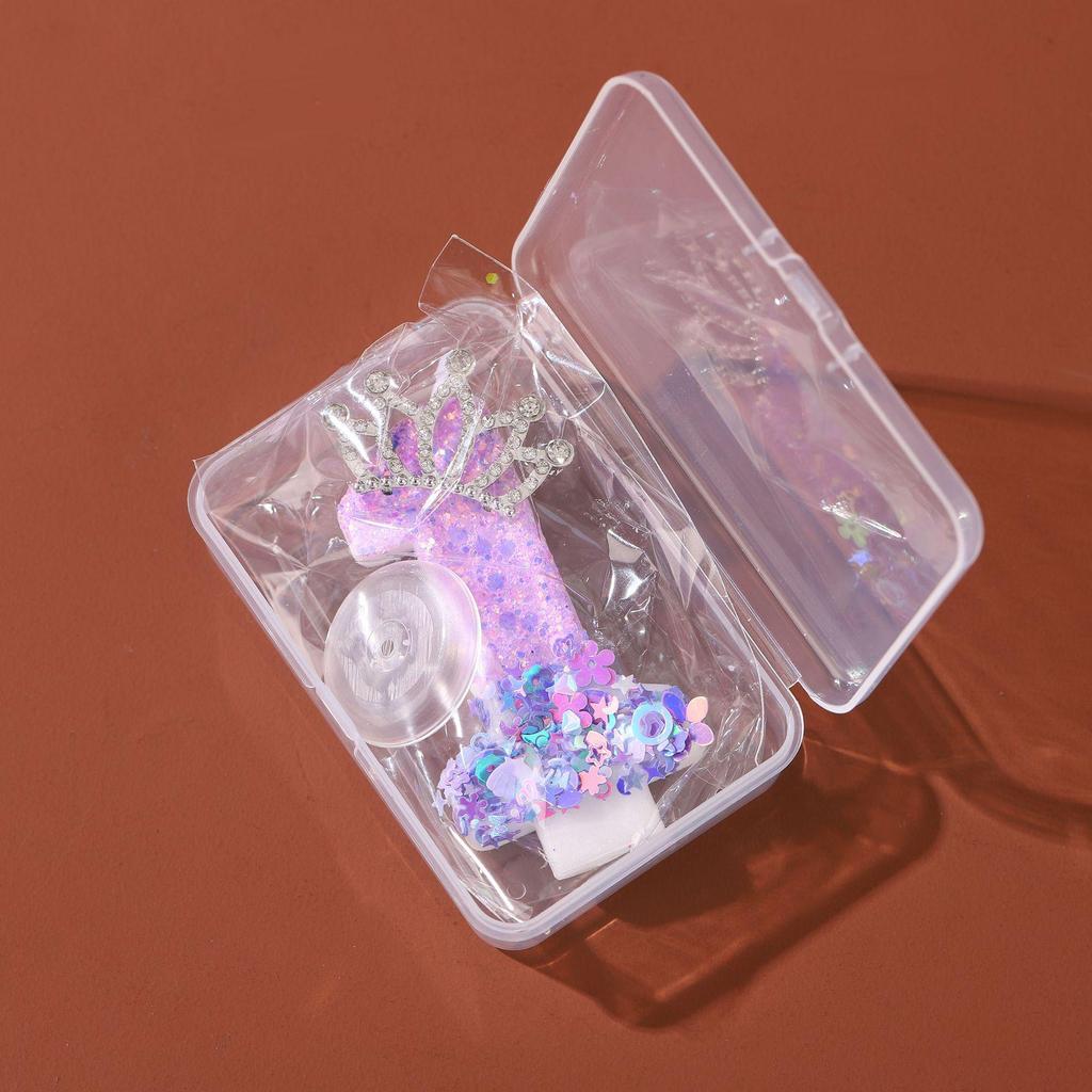 Creative Purple Number Candle 0-9 for Birthday Party Cake Decoration